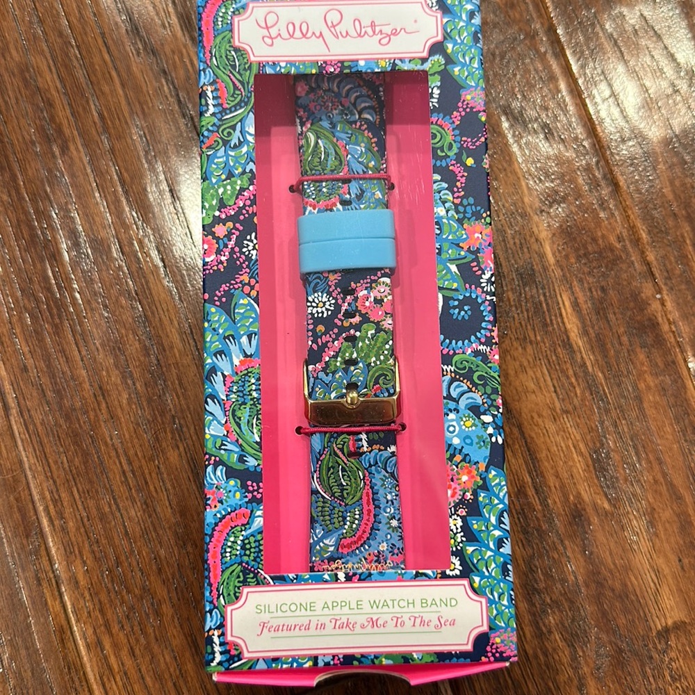 NWT Lilly Pulitzer Silicone Apple Watch Band